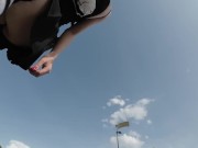 Preview 6 of I RIDE A PENNY BOARD IN A SKIRT WITHOUT PANTIES