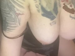 Horny White Girl Rides Body Toy