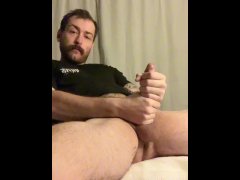 Come watch me stroke my big cock before I fuck this toy🍆💦