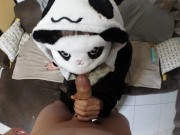 Preview 1 of Il me baise comme j'aime dans mon Pyjama Panda + grosse éjac  🐼💦