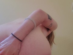 FTM Otter Fucks His Ass on Huge Plug and Shows Off His Gape