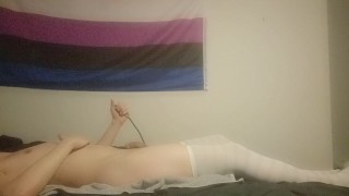 Gonflage femboy à 50 pompe