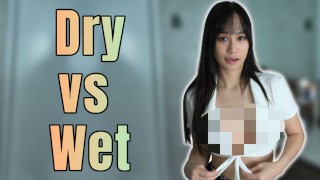 [4K] Transparent No Bra Wet vs Dry Try on Haul with Elixir Elf