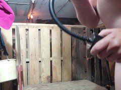 MUST SEE!!! MILF MILKS PUSSY ON LIVESTOCK STAND - Screenshot 14 of 16 - Barn
