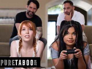 PURE TABOO Unhappily Married DILFs Grow Strong Desire For Stepdaughters Madi Collins & Summer Col Video