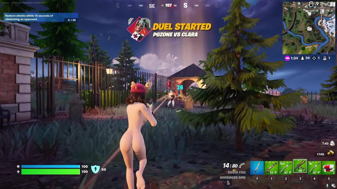 ゲーム　エロMOD　無修正 Fortnite Nude ModがインストールされたゲームプレイバトルロイヤルマッチとアダルトMod[18+] - Pornhub.com