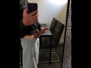 Preview 4 of Guy jerking off his curved cock