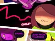 Preview 2 of DELTARUNE -  Big Ass Susie Fucks Kris in his own house