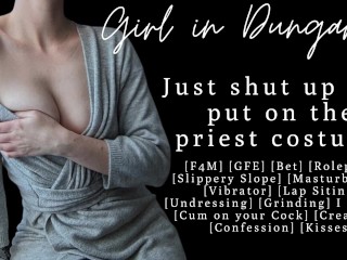 ASMR | the Fucking that happens when your Girlfriend with a Priest Kink Wins a Bet | Audio for Men