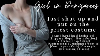ASMR | The fucking that happens when your girlfriend with a priest kink wins a bet | Audio for Men