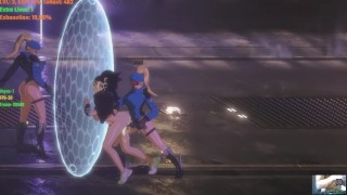 Pure Onyx - La mejor escena hentai de dominación femenina lésbica con policías rubias