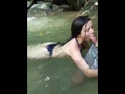 Preview 5 of I'm in the river with my stepbrother, he convinces me to give him a wonderful blowjob