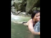 Preview 6 of I'm in the river with my stepbrother, he convinces me to give him a wonderful blowjob
