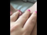 Preview 1 of Hottest female masturbation in porn! Clit rubbing, fingering, cumming on dildo