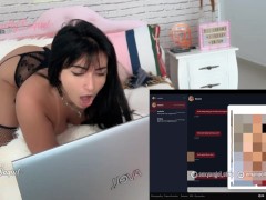 Sexy latina cumming while sexting with a hot A.I. on PORNJOURNEY.AI