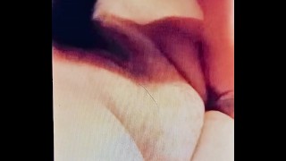 Fucking myself with bbc dildo and really orgasming hard