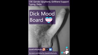 Ajudando o namorado em transição com uma inspiração Dick Mood Board F/FTM