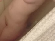 Preview 1 of Ftm trans femboy showers, shows off feet, tries on clothes, teases nipples, masturbates