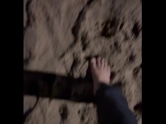 Pretty Bare Feet Walking in the Sand - Screenshot 10 of 16 - Bare Foot