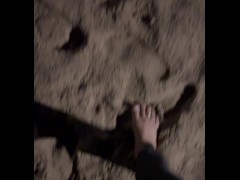 Pretty Bare Feet Walking in the Sand - Screenshot 11 of 16 - Feet