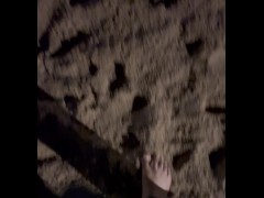 Pretty Bare Feet Walking in the Sand - Screenshot 14 of 16 - Barefeet