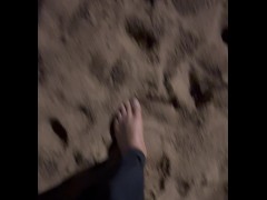 Pretty Bare Feet Walking in the Sand - Screenshot 5 of 16 - Bare Foot
