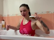 Preview 6 of Wash my body in bath ( more vids onlyfans gunjelika.of)