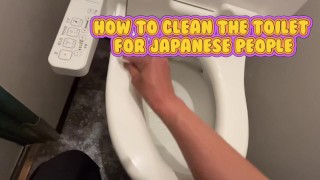 I would like to introduce Japanese toilet cleaning.