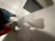 Preview 5 of Cruising in JCPenney restrooms, they almost caugh me, PUBLIC JERK OFF, cumshot