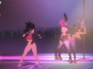 Pure Onyx - Fodendo com Bunnygirls Futanari Lesbicas