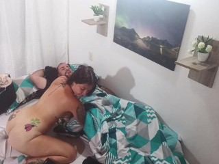 I Finger my Pussy with my Friend, Lick her Pussy and we Fuck in Scissors in her Room