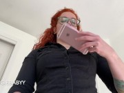 Preview 2 of free use office bitch in panties and chastity for futa boss - full video on Veggiebabyy Manyvids