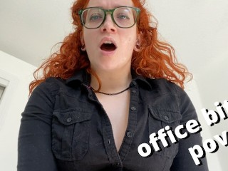 Free use Office Bitch in Panties and Chastity for Futa Boss - Full Video on Veggiebabyy Manyvids