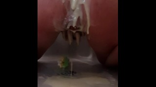garçon anal cum débordement (anal faux lavement de sperme) partie 2