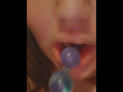 Anal bead sucking