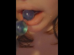 Anal bead sucking