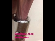 Preview 1 of POV Ballstretching Hourglass Scrotum Weight Training Sexy Low Hanging Balls