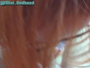 Preview 6 of Woke up and got a dick up to my throat and a creampie in the ass - Mini Redhead