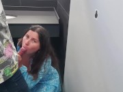 Preview 6 of Stepmom was Fucked in the Women's Toilet of the Shopping Center