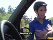 Preview 1 of Fake Taxi Sexy female cyclist is fucked by a big cock as compensation