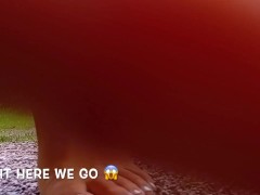 I BLINDFOLDED MYSELF ON A FREQUENTED TRAIL !!!