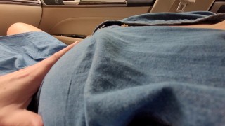 Horny Stepsis allows Me to Touch Her Big Boobs and Pussy in the Car