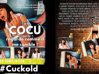 Domina francaise baise devant cocu en l'humiliant, cuckold humiliation Video