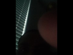 Try to stay quiet while masturbating