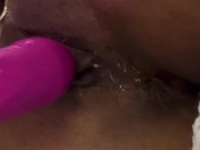 Preview 2 of Dripping Wet Up Close Pulsating Orgasm| Watch My Tiny Hole Beg To be Stretched During Orgasm