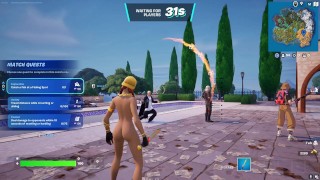 Fortnite Mods desnudos instalado juego Aura Nude Skin gameplay Parte 2 [18+]