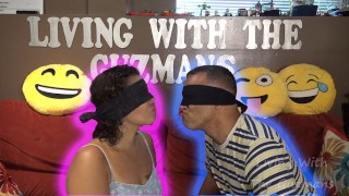 BLINDFOLDED KISSING CHALLENGE