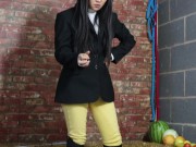 Preview 5 of Equestrian Louisa crushing fruit wearing boots
