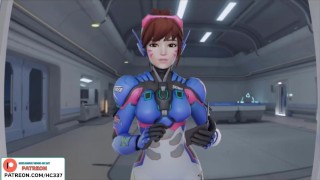 D.VA SEE HOW MERCY ANAL TRANING | OVERWATCH HENTAI AIMATED