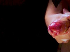 UNCUT SMALL CREAMY COCK - 8 CUMSHOTS SUPER SLOW MOTION